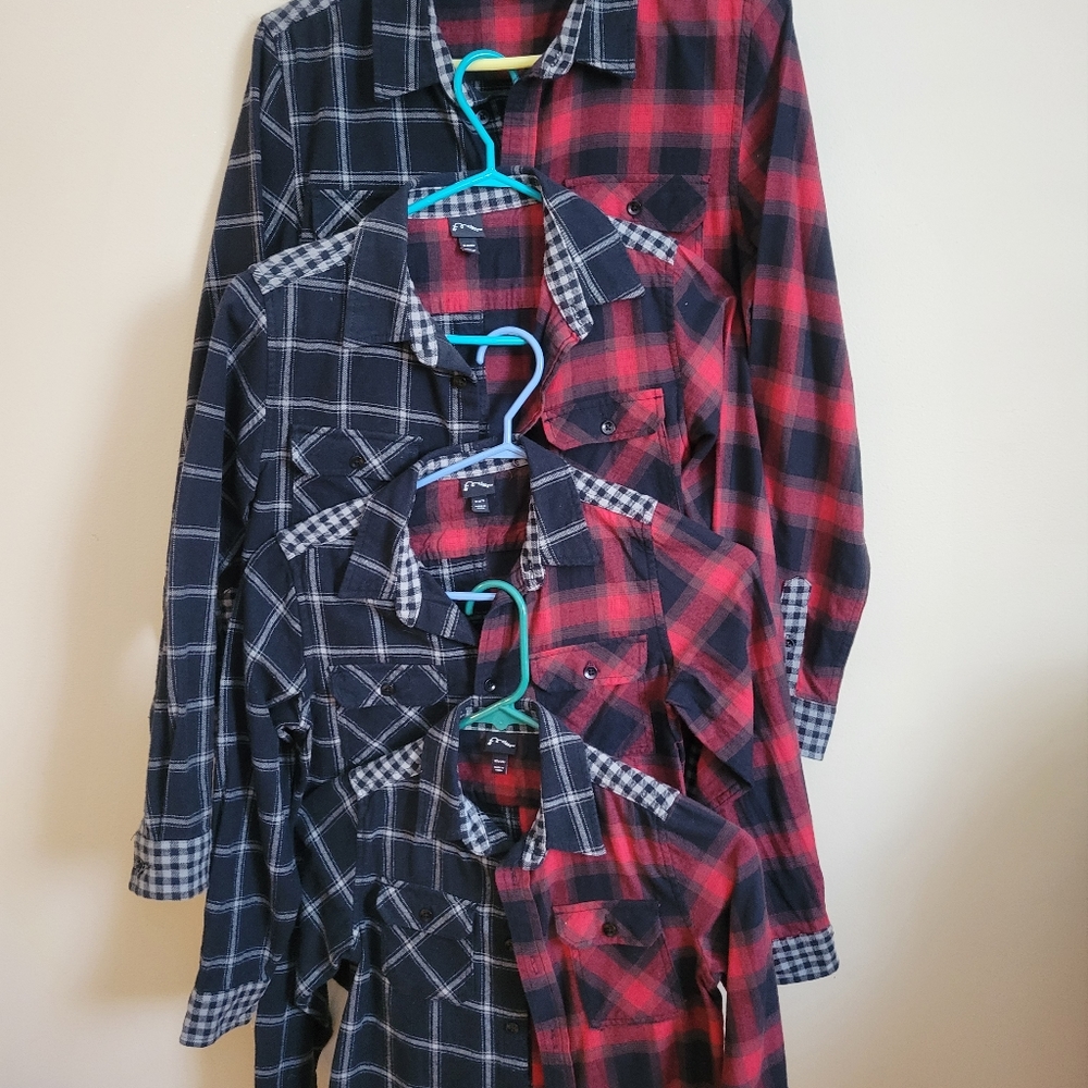 Matching plaid shirts